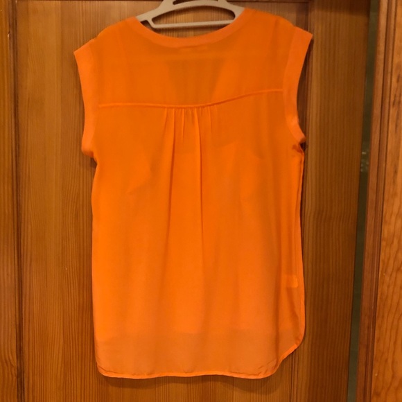 Daniel Rainn orange silk blouse with camisole, M - Picture 2 of 3